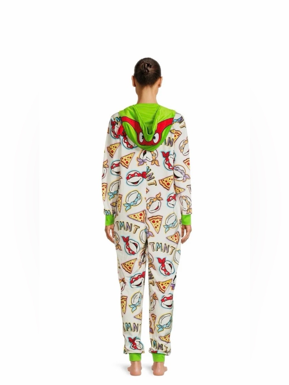 Teenage Mutant Ninja Turtles Women's Hooded Print Union Suit. Size L (12-14) NWT